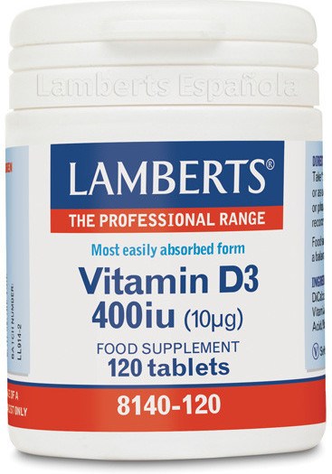 Lamberts Vitamina D 400 Ui 10µg 120 Tabs Lamberts Vitamina D 400 Ui 10µg 120 Tabs