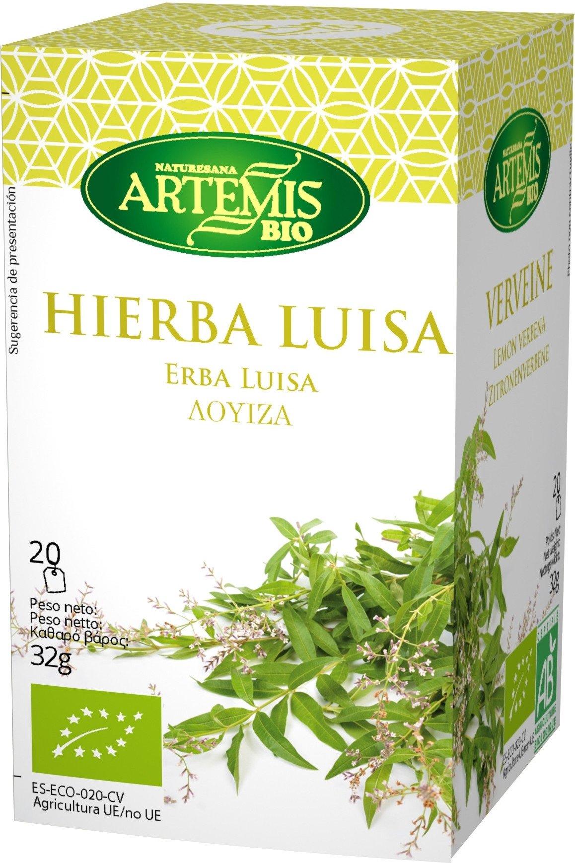 Artemis Bio Hierba Luisa Eco 20 Filtros Artemis Bio Hierba Luisa Eco 20 Filtros