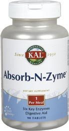 Kal Absorb N Zyme 90 Tabletas Kal Absorb N Zyme 90 Tabletas