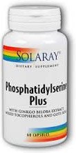 Solaray Phosphatidylserine Plus 60 Caps Solaray Phosphatidylserine Plus 60 Caps