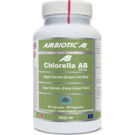 Airbiotic Chlorella Ab 600 Mg (Pared Ceular Rota) 90 Caps