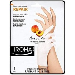 Iroha Nature Peach Hand & Nail Mask Gloves Repair Unisex
