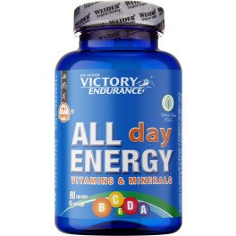 Victory Endurance All Day Energy 90 Capsulas - Con 12 Vitaminas, 9 Minerales y Antioxidantes que Provienen del Té Verde