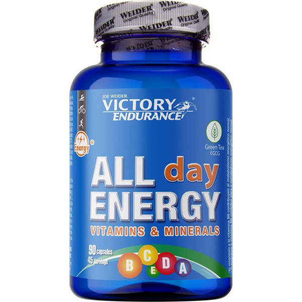 Victory Endurance All Day Energy 90 Capsulas - Con 12 Vitaminas, 9 Minerales y Antioxidantes que Provienen del Té Verde