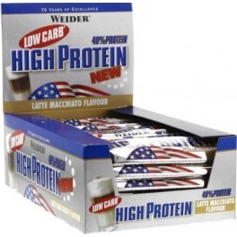 Weider 40% Low Carb High Protein Bar 20 barritas x 100 gr Weider 40% Low Carb High Protein Bar 20 barritas x 100 gr