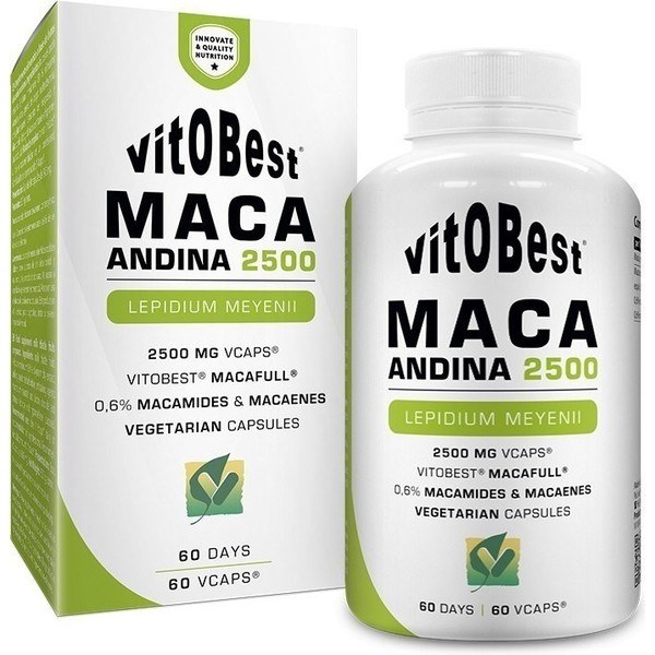 VitOBest Maca Andina 2500 mg - 60 Cápsulas Veganas