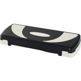 Homcom Tabla De Step Ajustable Y Antideslizante Para Fitness - Color Negro Y Gris - Plástico - 80x31x10/15/20cm