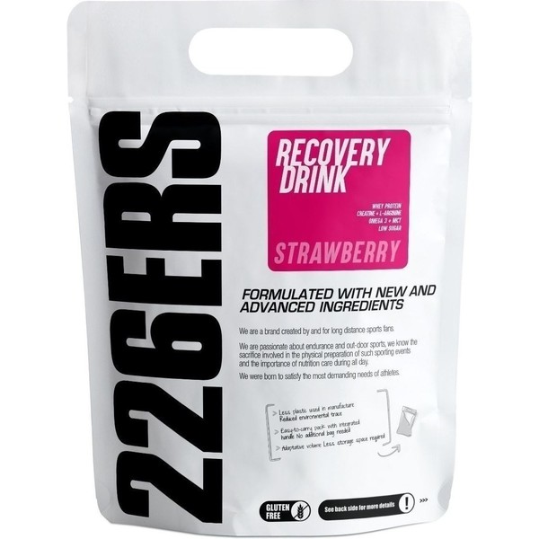 226ERS RECOVERY DRINK 500 GR - Shake de récupération musculaire sans gluten - Faible teneur en sucre / faible teneur en sucre - WHEY Milk Whey Protein
