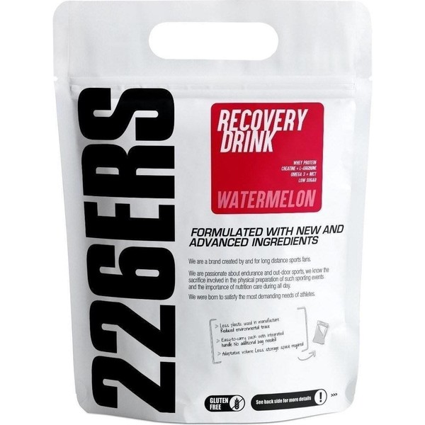 226ERS RECOVERY DRINK 500 GR - Batido Recuperador Muscular Sin Gluten - Bajo en Azúcar / Low Sugar - Proteína de Suero de Leche WHEY