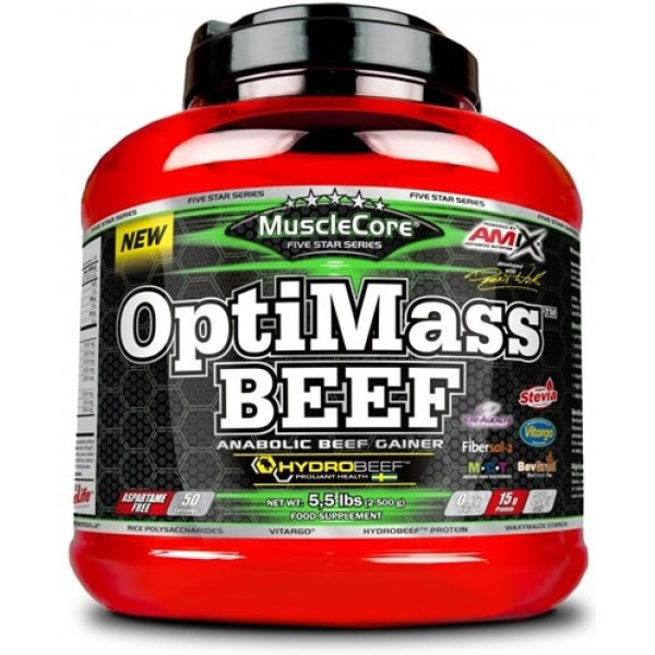 Amix MuscleCore OptiMass Beef Gainer 2,5 Kg - Perfekt für die Muskelregeneration und -erhaltung