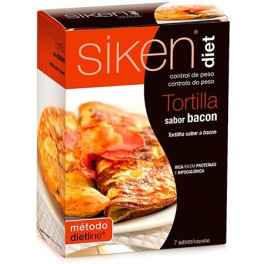 Siken Diet Tortilla Sabor Bacon 7 Sobres x 24 gr