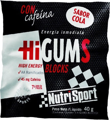 Nutrisport HiGums High Energy Con Cafeína 1 bolsa x 40 gr (5 Gominolas) Nutrisport HiGums High Energy Con Cafeína 1 bolsa x 40 gr (5 Gominolas)