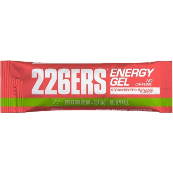 226ERS Energy Gel BIO Fragola-Banana Senza Caffeina - 1 gel x 40 gr