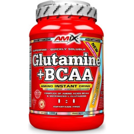 Amix Glutamina + BCAA 1000 Gr - Suplemento Alimenticio Favorece la Mejora del Rendimiento + Contiene Aminoácidos BCAA