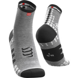 Compressport Calcetines Pro Racing Socks V3.0 Run High Gris Jaspeado