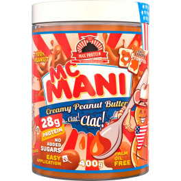 Max Protein Mc Mani Clac Clac Peanut Butter - Crema de Cacahuete 400 gr