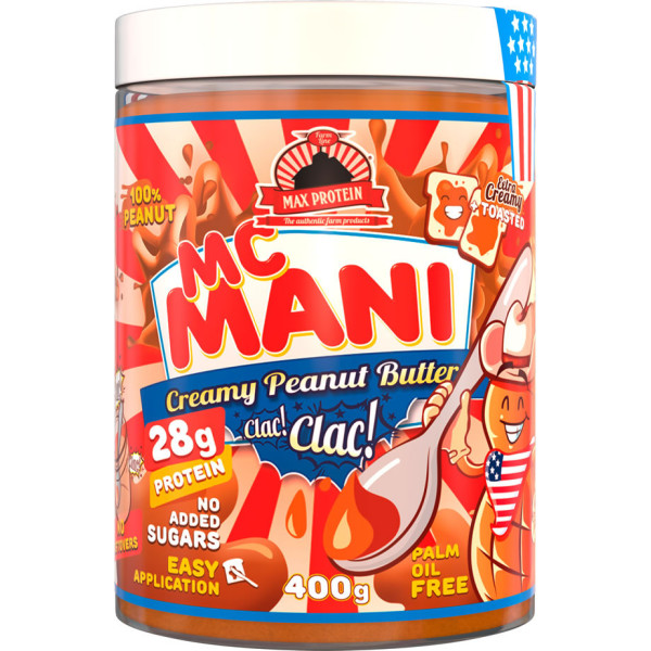 Max Protein Mc Mani Clac Clac Burro Di Arachidi - Burro Di Arachidi 400 gr