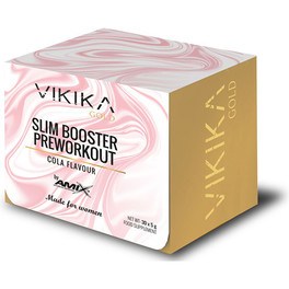 Vikika Gold by Amix - Slim Booster Preworkout 30 sobres X 5 Gr - Energizante Pre-Entrenamiento con Cafeína