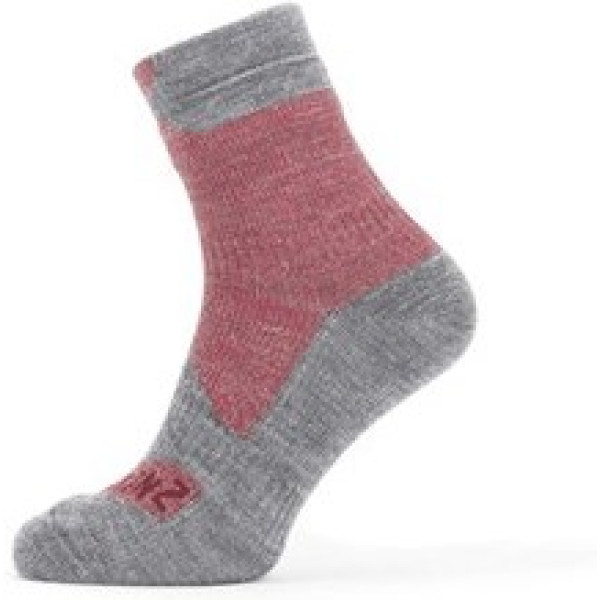 Sealskinz Calcetines All Weather Rojo/gris