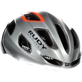 Rudy Project Strym Grey Metallic (shiny) Free Pads + Bug Stop Incl. - Casco Ciclismo