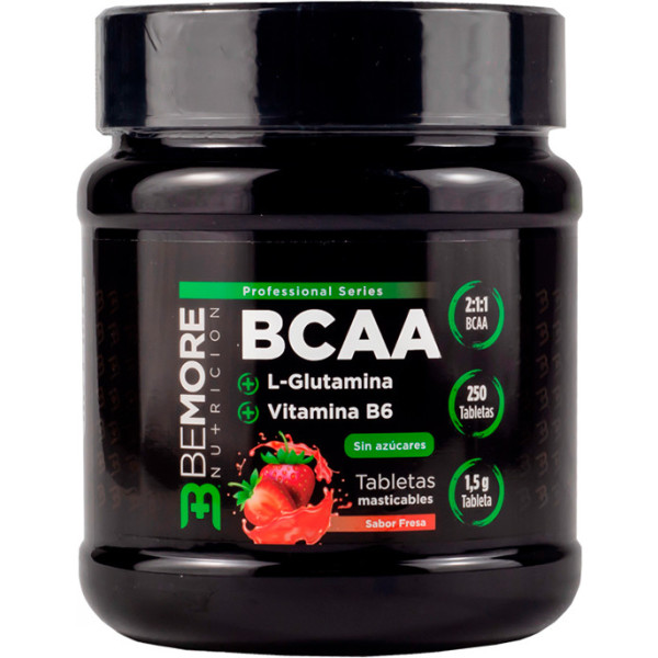 Bemore Nutricion 250 Tabletas Masticables Bcaa´s + Glutamina + Vitamina ...