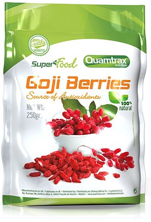 Quamtrax SuperFood Bayas de Goji 250 gr Quamtrax SuperFood Bayas de Goji 250 gr
