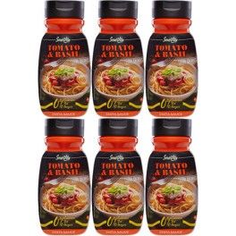 Servivita Salsa Tomate Basílico sin Calorias 6 Botes x 305 ml Servivita Salsa Tomate Basílico sin Calorias 6 Botes x 305 ml