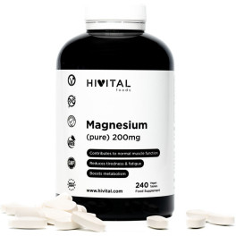 Hivital Magnesio 200 Mg De Citrato De Magnesio  240 Comprimidos Para 8 Meses