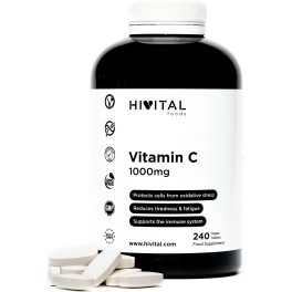 Hivital Vitamina C 1000 Mg  240 Comprimidos Veganos Para 8 Meses