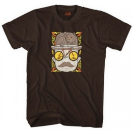 Cinelli Mr Cat Hat T-shirt Brown