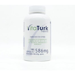 Vitaturk - 180 Cap. Vitaminas Saw Palmetto  Hombre Y Mujer  Inhibidor De Dht Causante Alopecia Androgenetica  Contiene Biotina Z