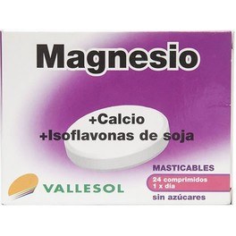 Vallesol Magnesio + Calcio + Isoflavona de Soja 24 comp