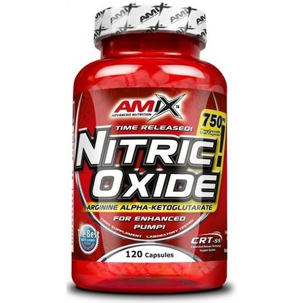 Amix Stikstofmonoxide 120 Capsules - Vermindert vermoeidheid / vaatverwijdend effect