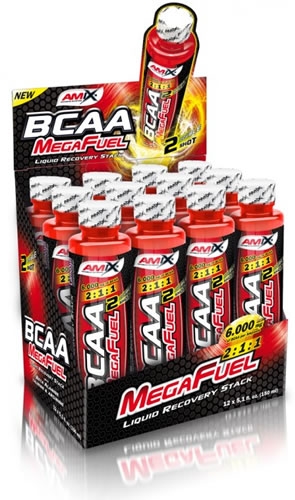 Amix BCAA Mega Fuel 12 ampollas x 150 ml Amix BCAA Mega Fuel 12 ampollas x 150 ml