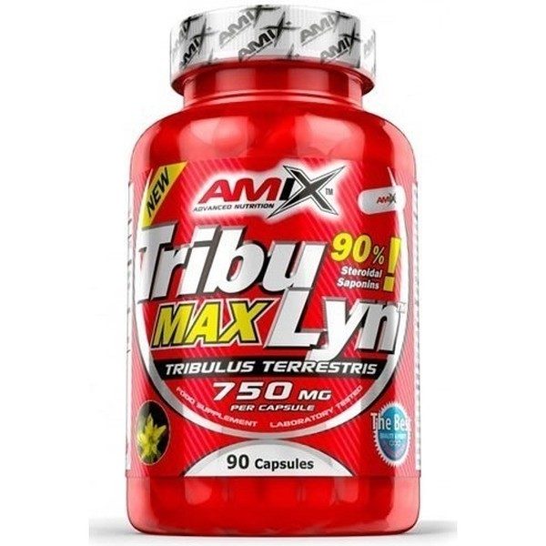 Amix Tribulyn 90% Tribulus Terrestris 90 Cápsulas - Aumenta La Fuerza Y Los Niveles De Testosterona / Desarrolla La Masa Muscular