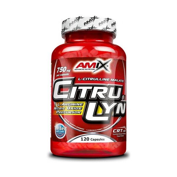 Amix Citrulyn 750 mg 120 caps - Ideaal voor Intensieve Training / Regenerator van ATP-afzettingen + Met Citrulline Malaat