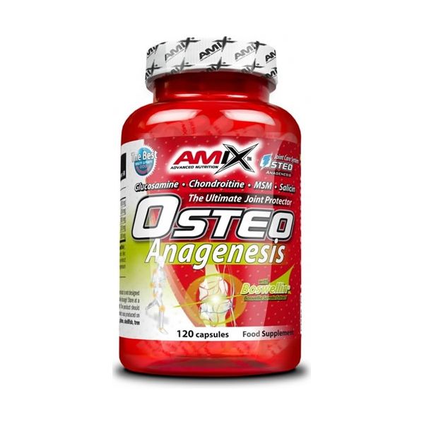 Amix Osteo Anagenesis 120 Capsules - Aide à protéger les articulations / Contient de la glucosamine et de la chondroïtine