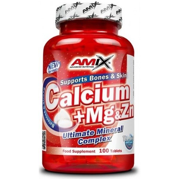 Amix Calcium + Magnésium + Zinc 100 Comprimés