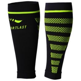 Sportlast Pantorrillera de Compresion Pro Running Etna Negro-Amarillo Sportlast Pantorrillera de Compresion Pro Running Etna Negro-Amarillo