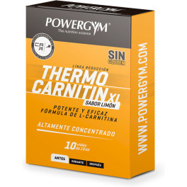 Powergym Thermocarnitin Xl - Caja 10 Viales Limón