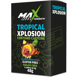 Powergym Max Level - Caja 6 Sobres Tropical Xplosion