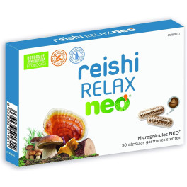 Neo Reishi - Relax Complemento Alimenticio que Ayuda a la Relajación 30 Cápsulas - A Base de Hongos de Agricultura Ecológica