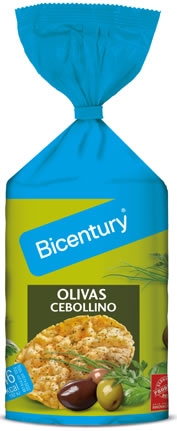 Bicentury Tortitas de Maiz Olivas y Cebollino 123,5 gr Bicentury Tortitas de Maiz Olivas y Cebollino 123,5 gr