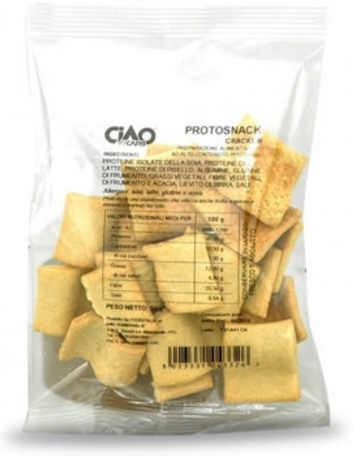 CiaoCarb ProtoSnack Crackers Stage 1 50 gr CiaoCarb ProtoSnack Crackers Stage 1 50 gr