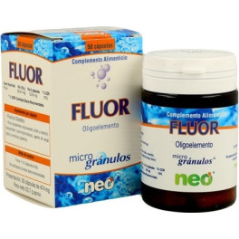 Neo - Fluor 50 cápsulas - Complemento Alimenticio que ayuda a Dientes y Huesos - Oligoelemento sin Alérgenos