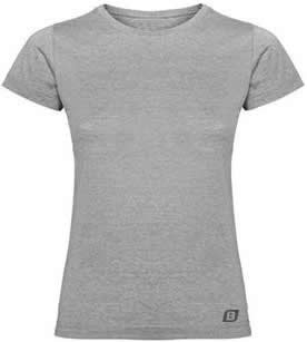 Bulevip Camiseta Manga Corta Mujer - Gris Bulevip Camiseta Manga Corta Mujer - Gris