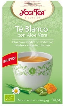 Yogi Tea Te Blanco Con Aloe Vera 17 Filtros Yogi Tea Te Blanco Con Aloe Vera 17 Filtros