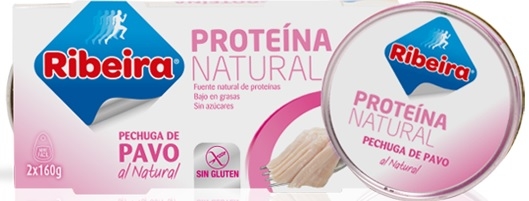 Ribeira Proteína Natural Pechuga de Pavo al Natural 2 latas x 160 gr Ribeira Proteína Natural Pechuga de Pavo al Natural 2 latas x 160 gr