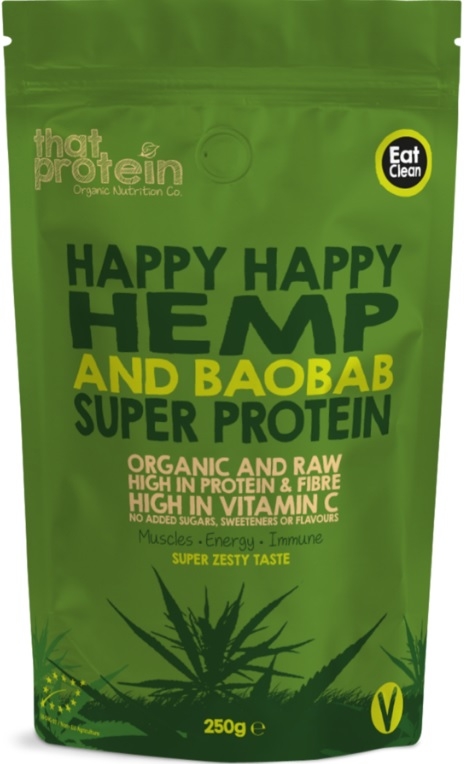 That Protein Happy Happy Hemp & Baobab Super Protein Organic 250 gr That Protein Happy Happy Hemp & Baobab Super Protein Organic 250 gr