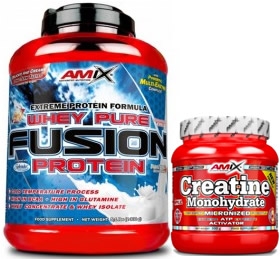 Pack Amix Whey Pure Fusion 2,3 kg + Creatina Monohidrato 300 gr Pack Amix Whey Pure Fusion 2,3 kg + Creatina Monohidrato 300 gr